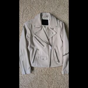ALLSAINTS Riley Biker Leather Motorcycle Jacket Sz 6 GUC